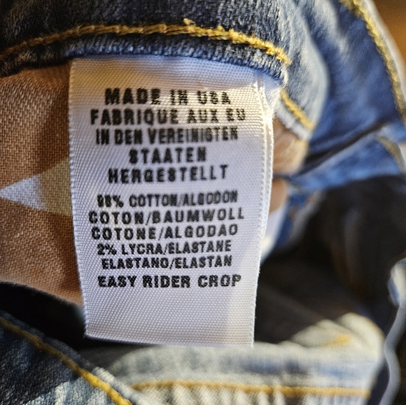 Lucky Brand Vtg Women's Mid Rise Crop Jeans Size 8/29 Blue USA Button Fly - Picture 10 of 10